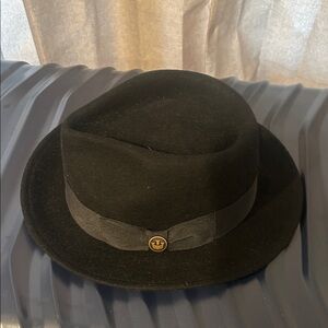 Goorin Bros Black Wool Fedora with Ribbon Band 💯 wool